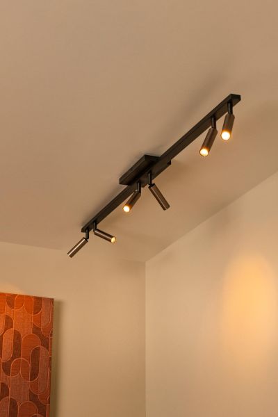 Lucide KEONI - Ceiling spotlight - 6xG9 - Coffee